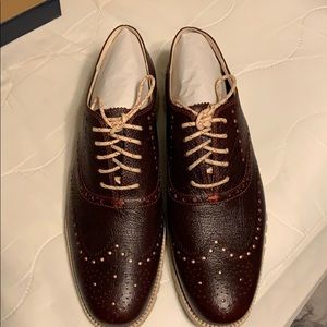 Cole Haan zerogrand wing oxford in redwood